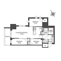 COMFORIALIV板橋 3LDKの間取図画像