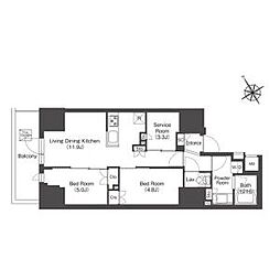 COMFORIALIV板橋 2SLDKの間取図画像