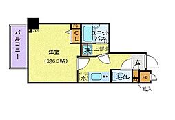 フェニックス池袋弐番館 1Kの間取図画像