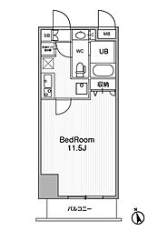 池袋デュープレックスタワー 1Kの間取図画像