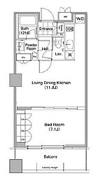 コンフォリア東池袋WEST 1LDKの間取図画像