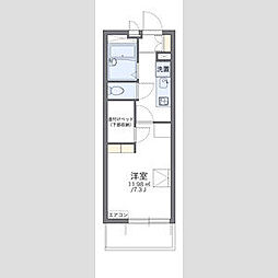 氷川台さくらガーデン 1Kの間取図画像