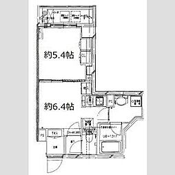 S-FORT中板橋 1DKの間取図画像