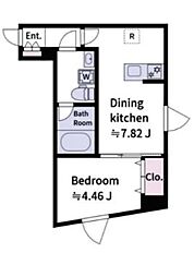 豊島区目白5丁目マンション 1DKの間取図画像