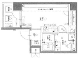 Bcity東池袋 ワンルームの間取図画像