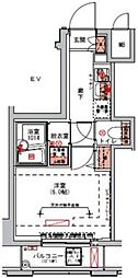 ハーモニーレジデンス山手大塚#002 1Kの間取図画像