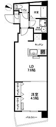 ルミナス西日暮里 1LDKの間取図画像