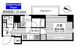 グランドコンシェルジュ上池袋 1Kの間取図画像
