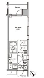 カスタリア大塚 ワンルームの間取図画像