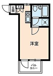 ダイヤモンドレジデンス西日暮里第2 ワンルームの間取図画像