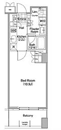 コンフォリア東池袋WEST 1Kの間取図画像