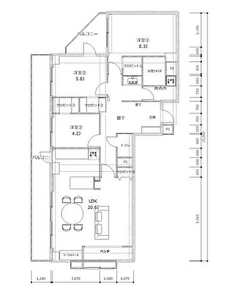間取り：313004578597
