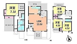 ステージハウス等々力 4LDKの間取図画像