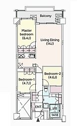 ディナ・スカーラ成城南 3LDKの間取図画像