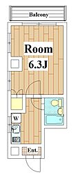 Ｓ−ＦＬＡＴ 1階1Kの間取り