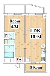 クレオ尾山台 1SLDKの間取図画像