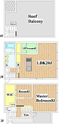 butte 2LDKの間取図画像