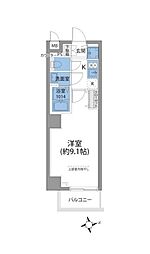Excerosa芝公園 1Kの間取図画像