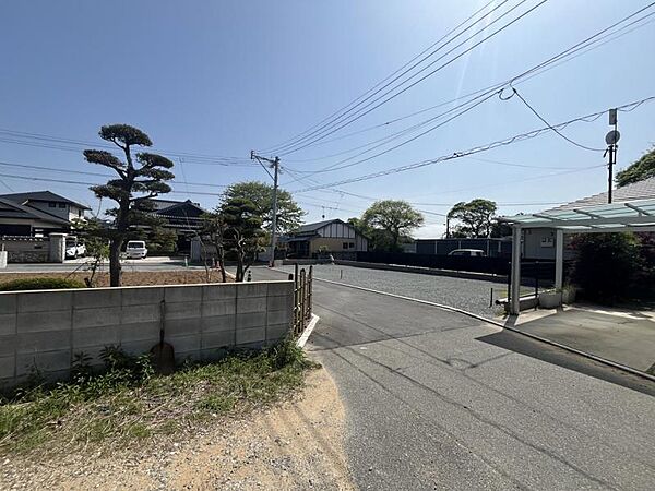 前面道路です！