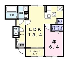 間取図画像 1LDK