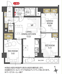 ハイツ琴似 202 2SLDKの間取り