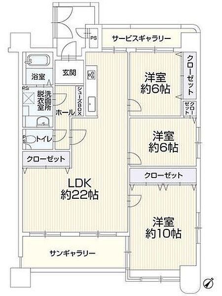 間取りを拡大表示