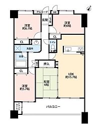 アンピール海の中道アクアヴィラ 4LDKの間取図画像