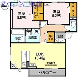 間取図画像 2LDK