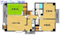 間取図画像 3LDK