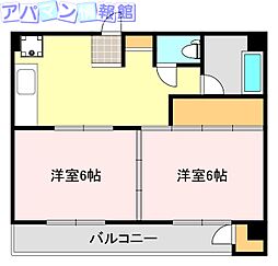 スカイパレス 2Kの間取図画像