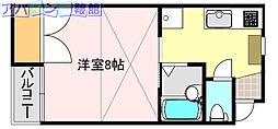 ネスト 1Kの間取図画像