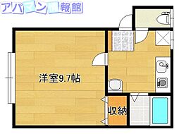 ビバリーヒルズ6 1Kの間取図画像