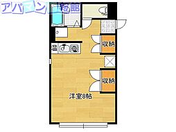 Don・Key ワンルームの間取図画像