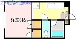 田中ビル 1Kの間取図画像
