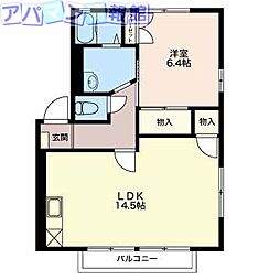 グランメール女池 1LDKの間取図画像