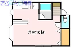 ハイドリーム ワンルームの間取図画像