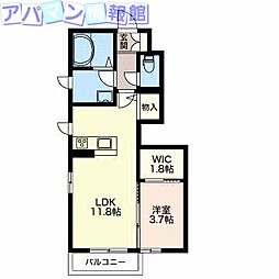 スィレンツィオ 1LDKの間取図画像