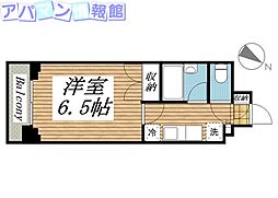 メゾン・ド・レノン 1Kの間取図画像