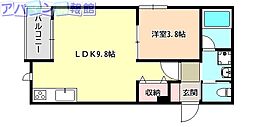 ベレーザ南万代 1階/-