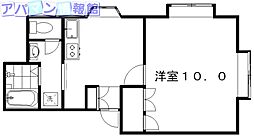 パルコやまもと2 1DKの間取図画像