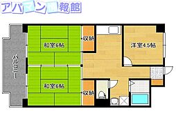 メゾンロベリア 3Kの間取図画像