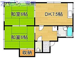間取図画像 2DK