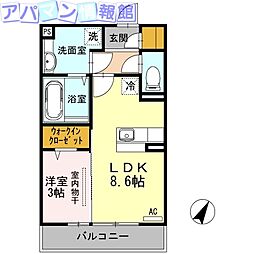 間取図画像 1LDK