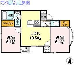 間取図画像 2LDK