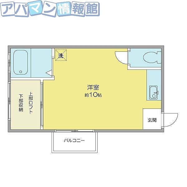 メゾンシャローム 105｜新潟県新潟市西区五十嵐1の町(賃貸アパート1R・1階・19.46㎡)の写真 その2