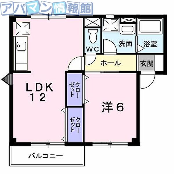 新潟県新潟市西蒲区巻甲(賃貸アパート1LDK・2階・44.30㎡)の写真 その2