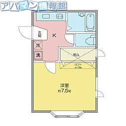 間取図画像 1K