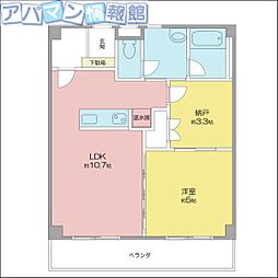 間取図画像 1SLDK