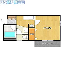 フェアリー 1Kの間取図画像