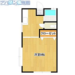 ラーバンハウスナカハラ 1Kの間取図画像